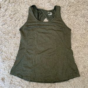 Old Navy Forest Green Go Dry Active Tank with Cutout